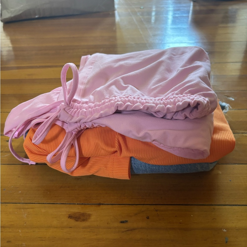 Fabletics Ruched Pink Tank Top - Picture 7 of 7